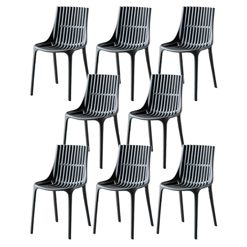 Modern Indoor-Outdoor Chair Plastic Stacking Outdoors Dining Chairs