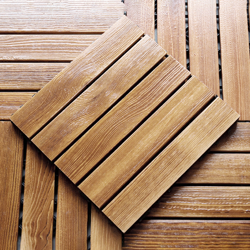 Wood Deck/Patio Flooring Tiles Snapping Installation Floor Board Tiles
