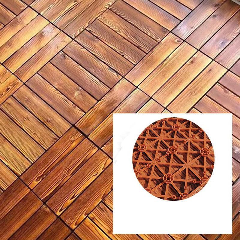 Wood Deck/Patio Flooring Tiles Snapping Installation Floor Board Tiles