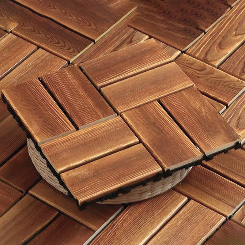 Wood Deck/Patio Flooring Tiles Snapping Installation Floor Board Tiles