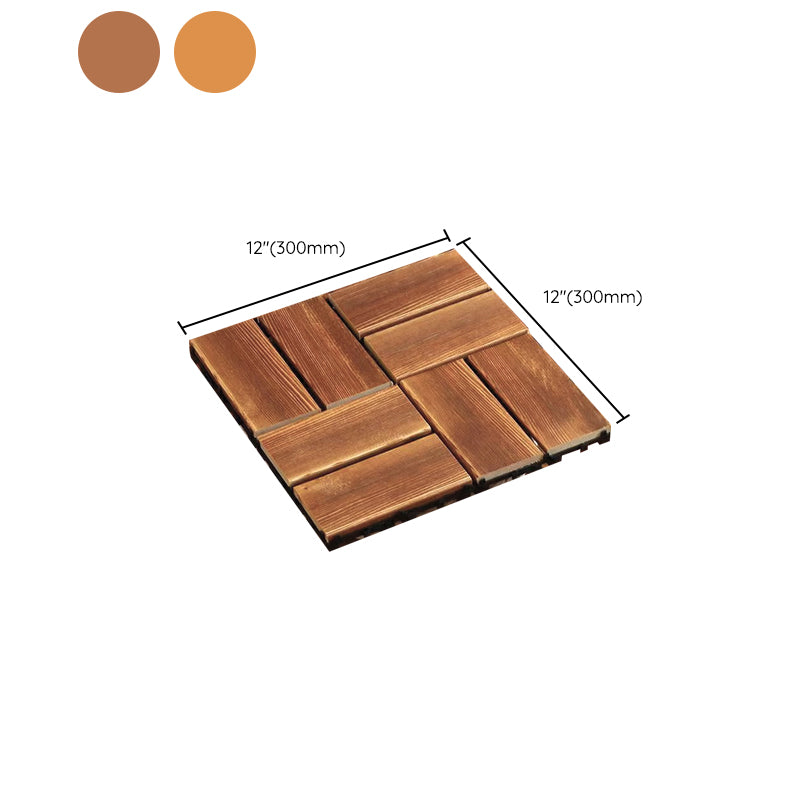 Wood Deck/Patio Flooring Tiles Snapping Installation Floor Board Tiles