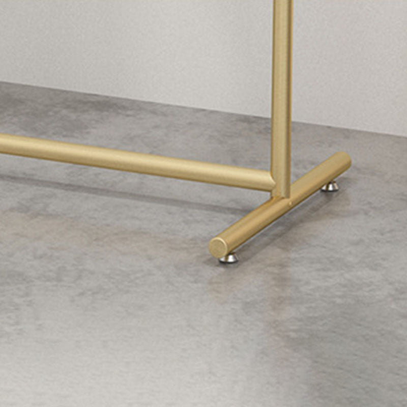 Glam Style Entry Hall Tree Metal Standing Coat Hanger for Living Room