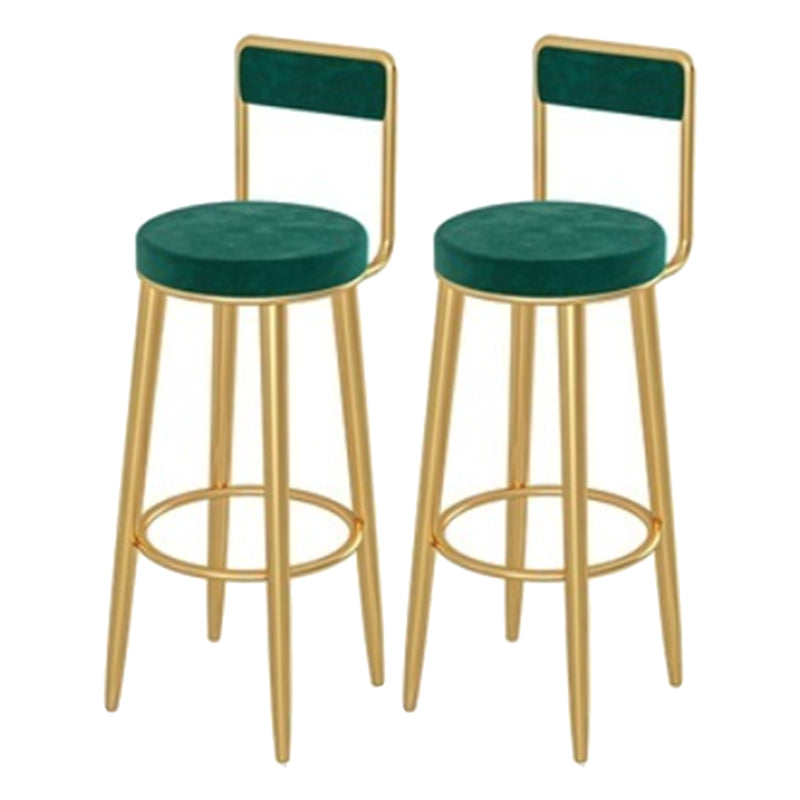 Glam Bistro Set 1/2/3 Pieces Stone Bar-Height Bar table with Upholstered Stools