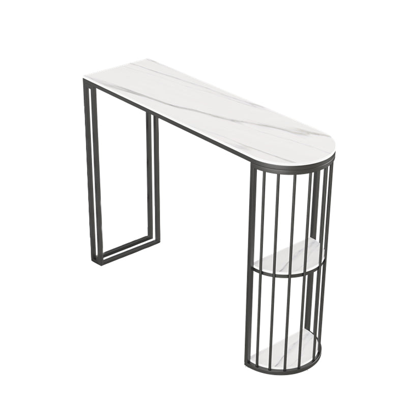 Glam Bistro Set 1/2/3 Pieces Stone Bar-Height Bar table with Upholstered Stools