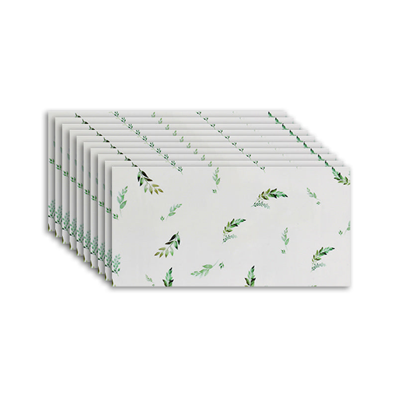 Rectangular Fire Resistant Tile PVC Singular Peel & Stick Tile for Backsplash Wall