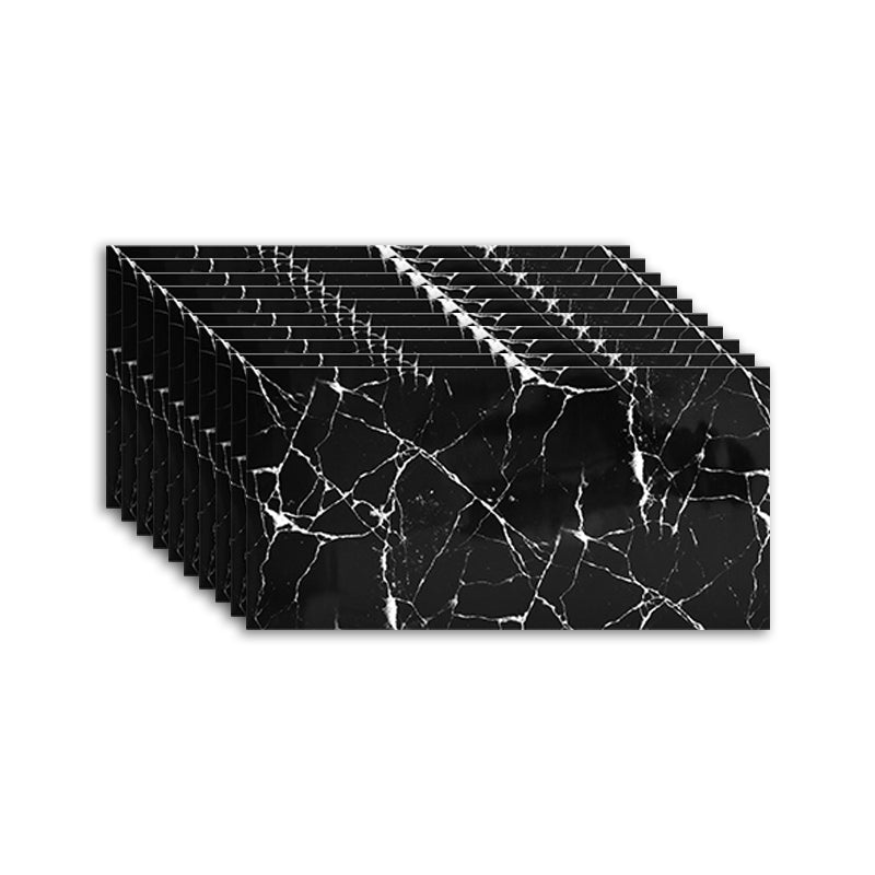 Rectangular Fire Resistant Tile PVC Singular Peel & Stick Tile for Backsplash Wall