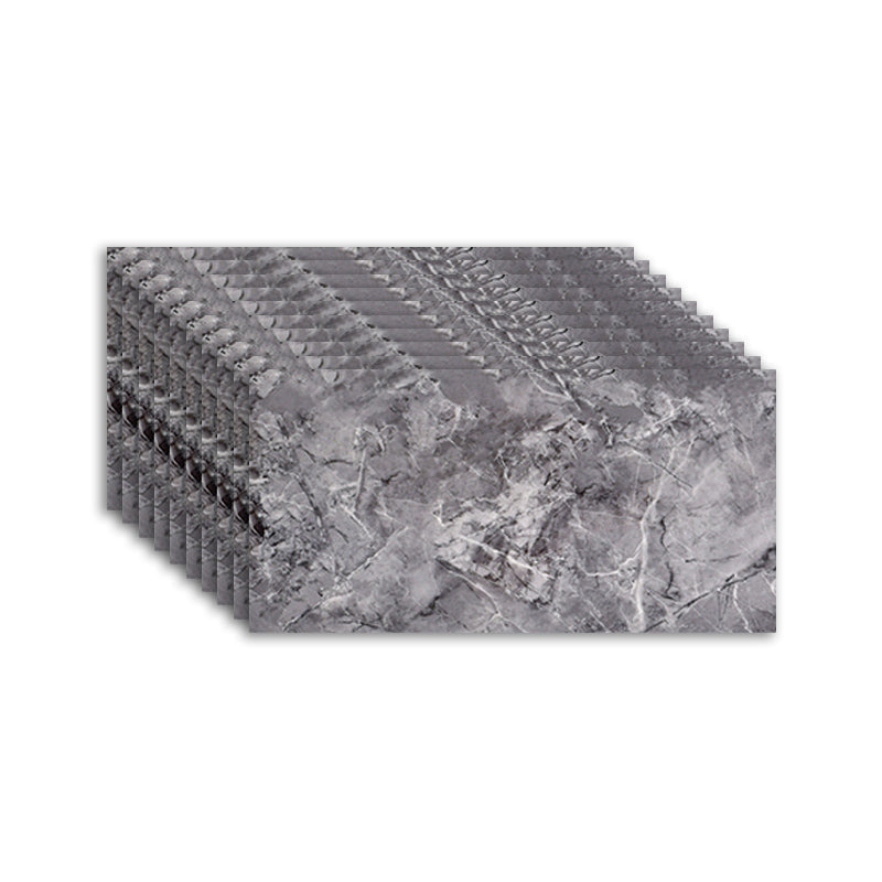 Rectangular Fire Resistant Tile PVC Singular Peel & Stick Tile for Backsplash Wall