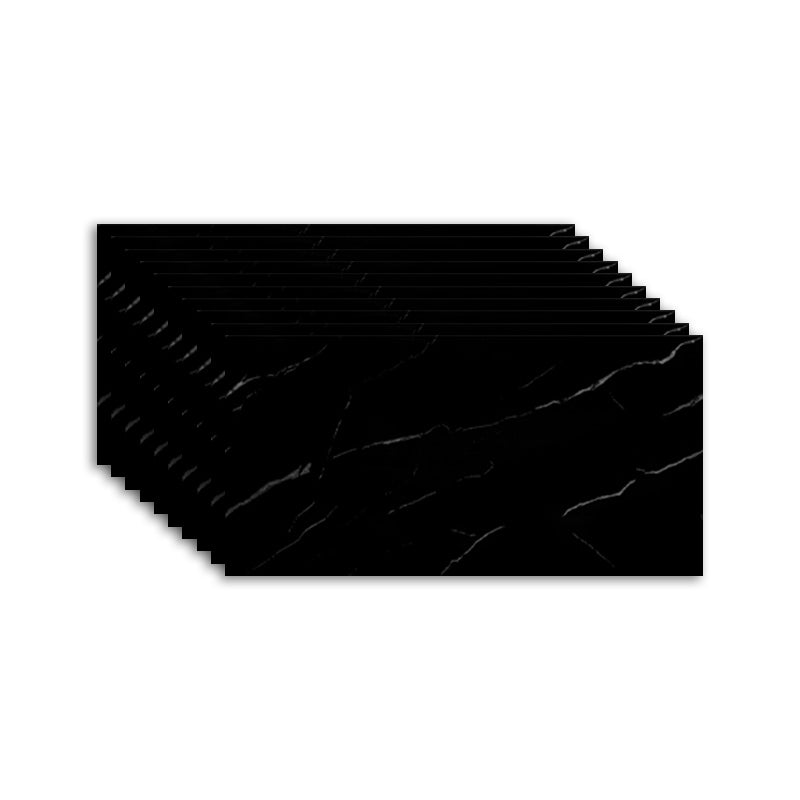 Rectangular Fire Resistant Tile PVC Singular Peel & Stick Tile for Backsplash Wall