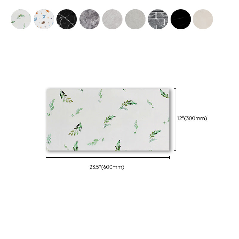 Rectangular Fire Resistant Tile PVC Singular Peel & Stick Tile for Backsplash Wall