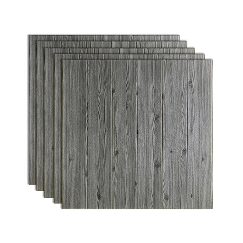 Modern Imitation Wood Grain Wall Access Panel Peel and Stick Foam Baseboard Panel