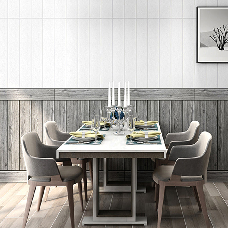 Modern Imitation Wood Grain Wall Access Panel Peel and Stick Foam Baseboard Panel