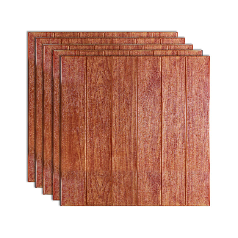 Modern Imitation Wood Grain Wall Access Panel Peel and Stick Foam Baseboard Panel