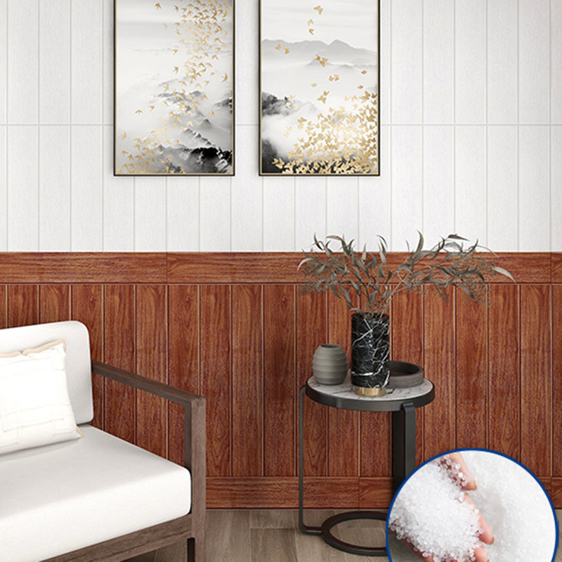 Modern Imitation Wood Grain Wall Access Panel Peel and Stick Foam Baseboard Panel