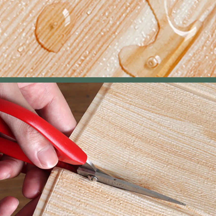 Modern Imitation Wood Grain Wall Access Panel Peel and Stick Foam Baseboard Panel