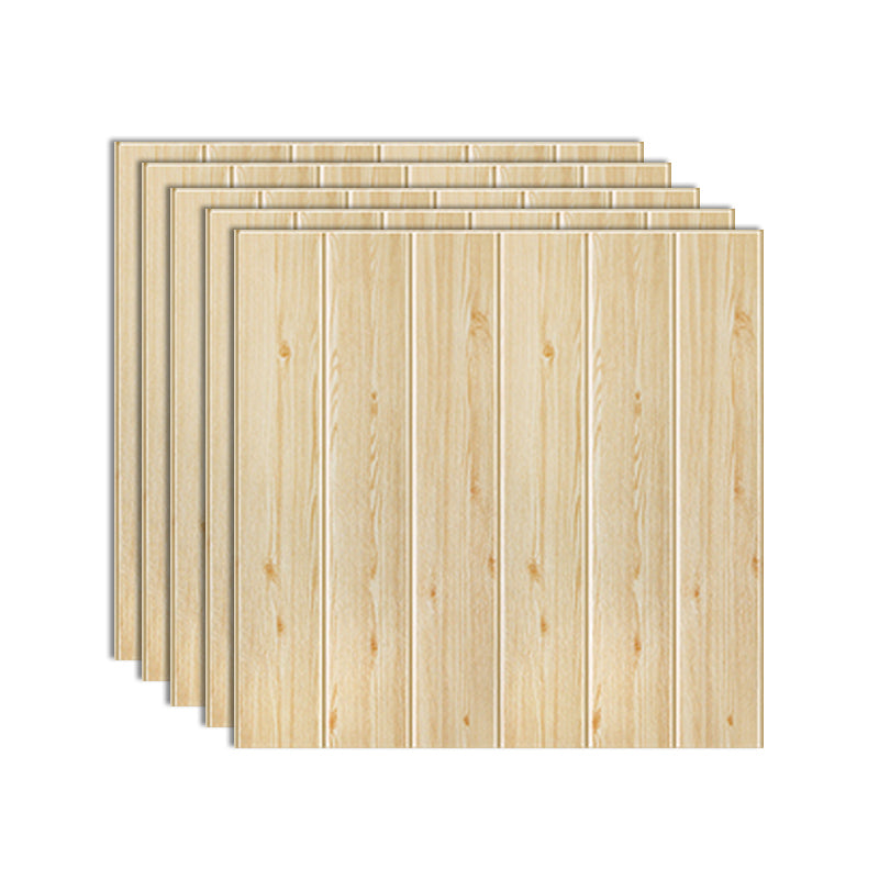 Modern Imitation Wood Grain Wall Access Panel Peel and Stick Foam Baseboard Panel