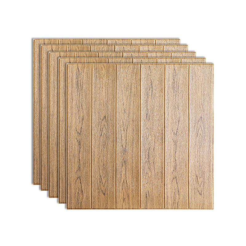 Modern Imitation Wood Grain Wall Access Panel Peel and Stick Foam Baseboard Panel