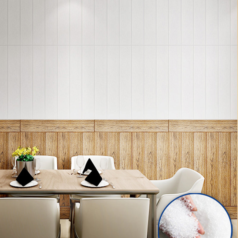 Modern Imitation Wood Grain Wall Access Panel Peel and Stick Foam Baseboard Panel