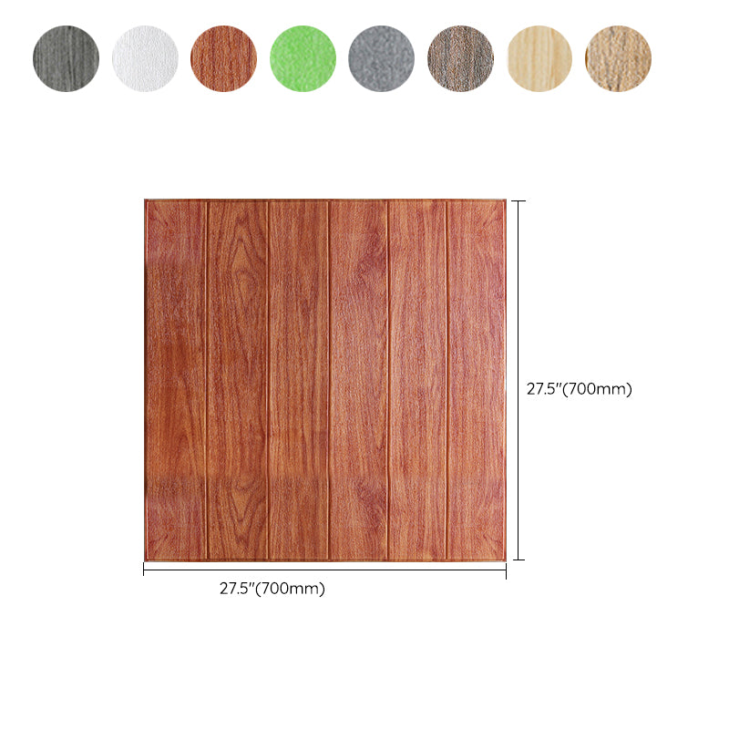 Modern Imitation Wood Grain Wall Access Panel Peel and Stick Foam Baseboard Panel