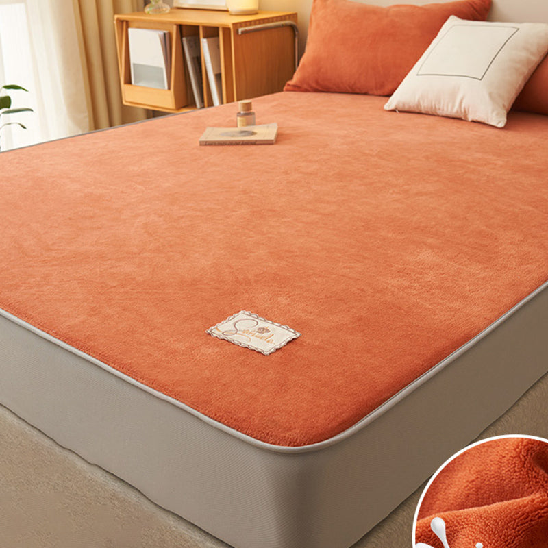 Sheet Sets Flannel Solid Color Breathable Wrinkle Resistant Super Soft Bed Sheet Set