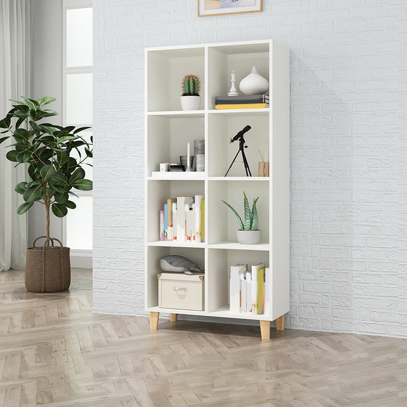 Natural Wooden Bookcase Standard Contemporary Bookshelf with Shelves