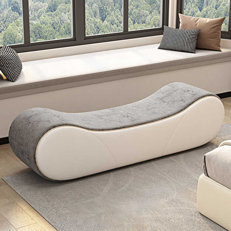 20 Inch Width Cushioned Seating Bench Modern Entryway and Bedroom Bench