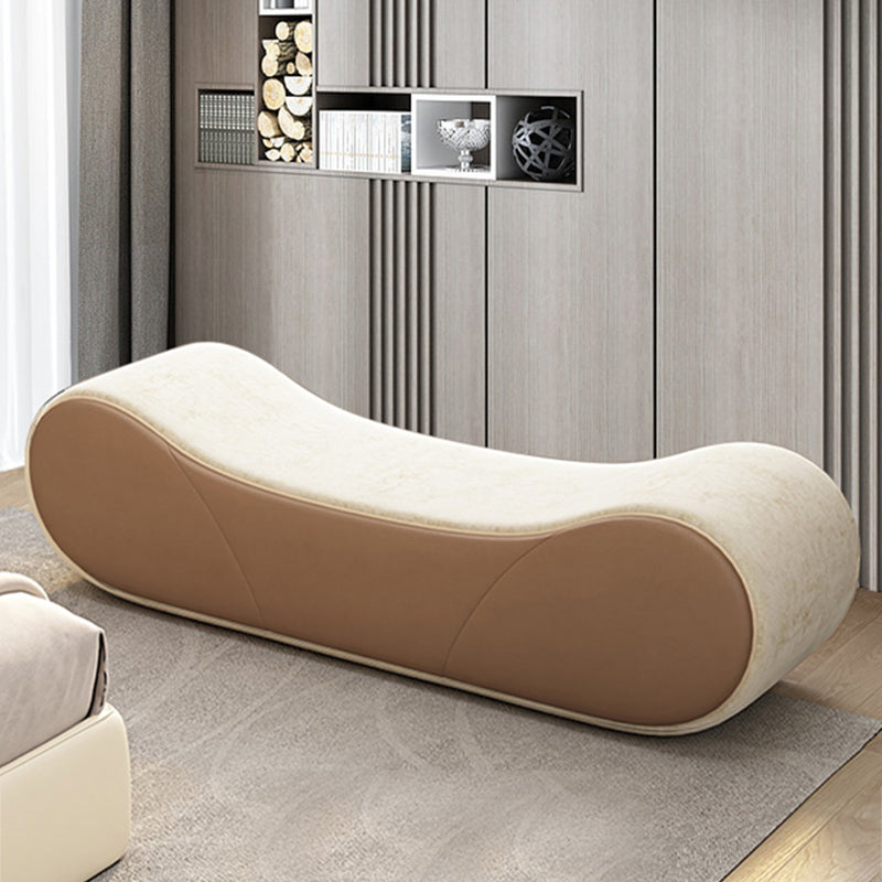 20 Inch Width Cushioned Seating Bench Modern Entryway and Bedroom Bench