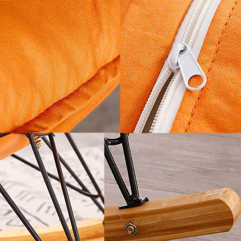 Indoor Mother Feeding Sofa Rocking Chair Modern Rocking Chair with Ottoman