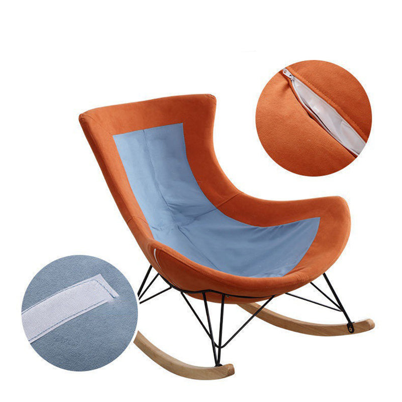 Indoor Mother Feeding Sofa Rocking Chair Modern Rocking Chair with Ottoman