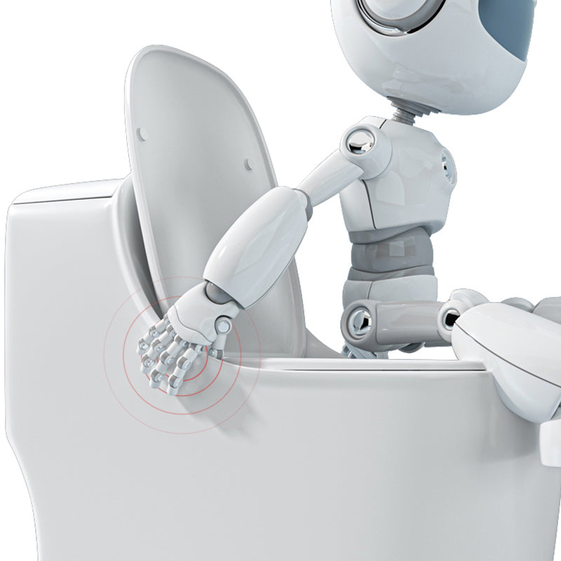 Traditional Floor Mount Toilet Slow Close Seat Included Toilet Bowl for Bathroom