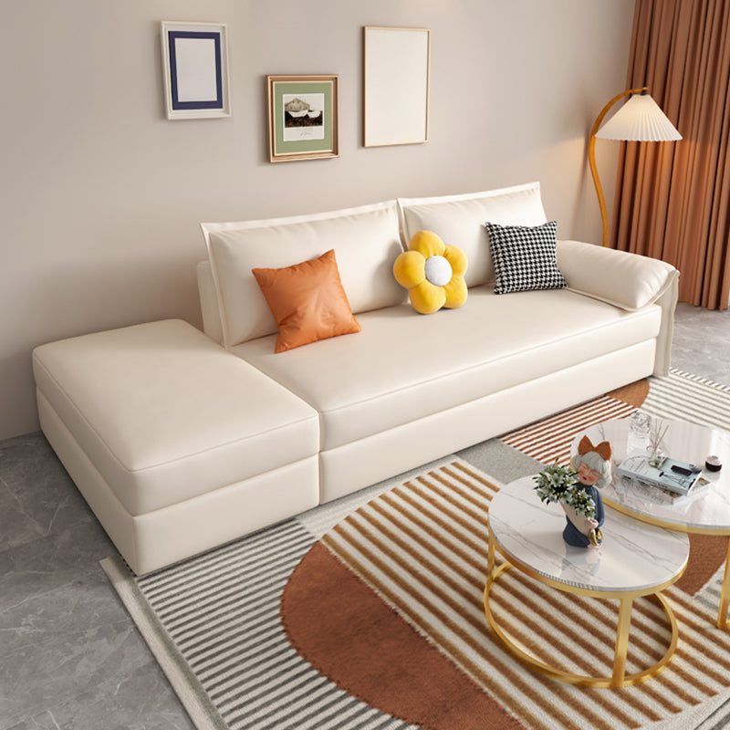 Scandinavian Folding Futon and Mattress Pillow Back Futon Sleeper Sofa with Storage