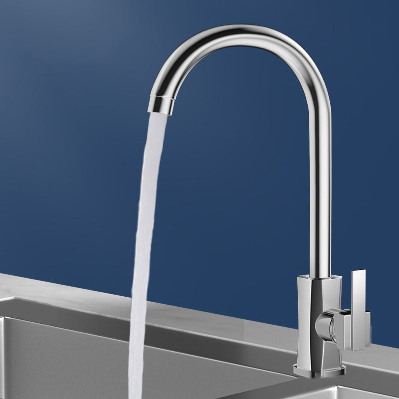 Modern Style Kitchen Faucet Copper Lever Handle Kitchen Faucet