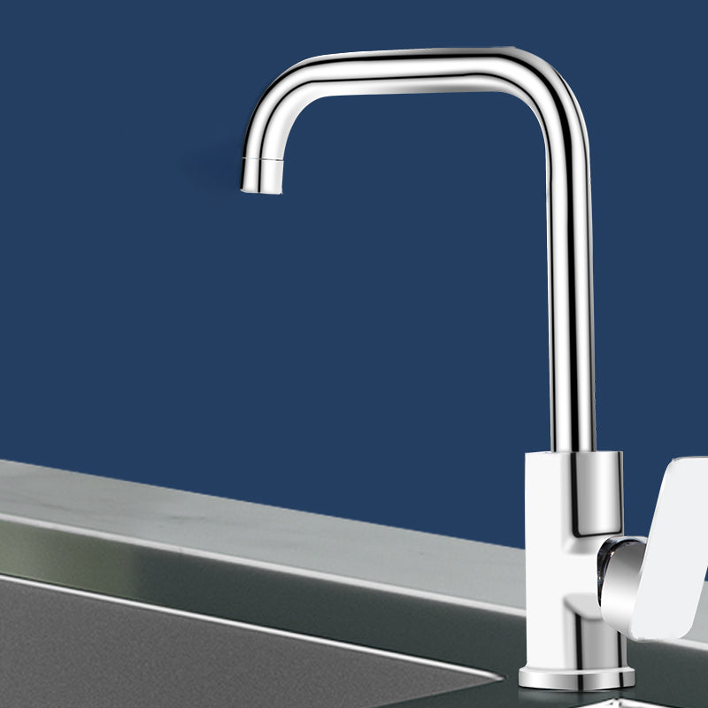 Modern Style Kitchen Faucet Stainless Steel Lever Handle Kitchen Faucet