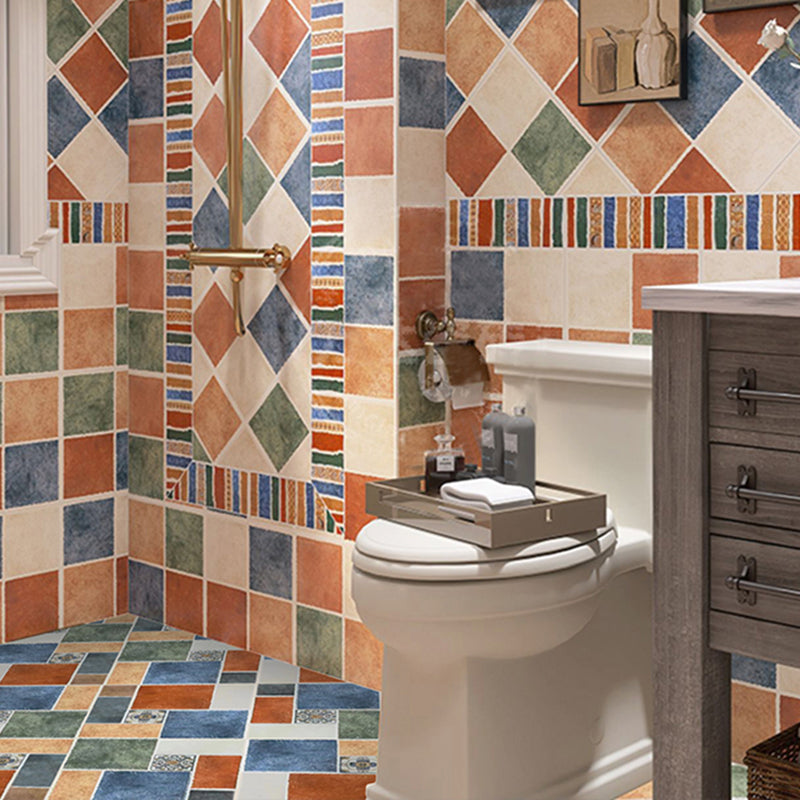 Square Colours Tile Engineered Stone Singular Tile for Kitchen