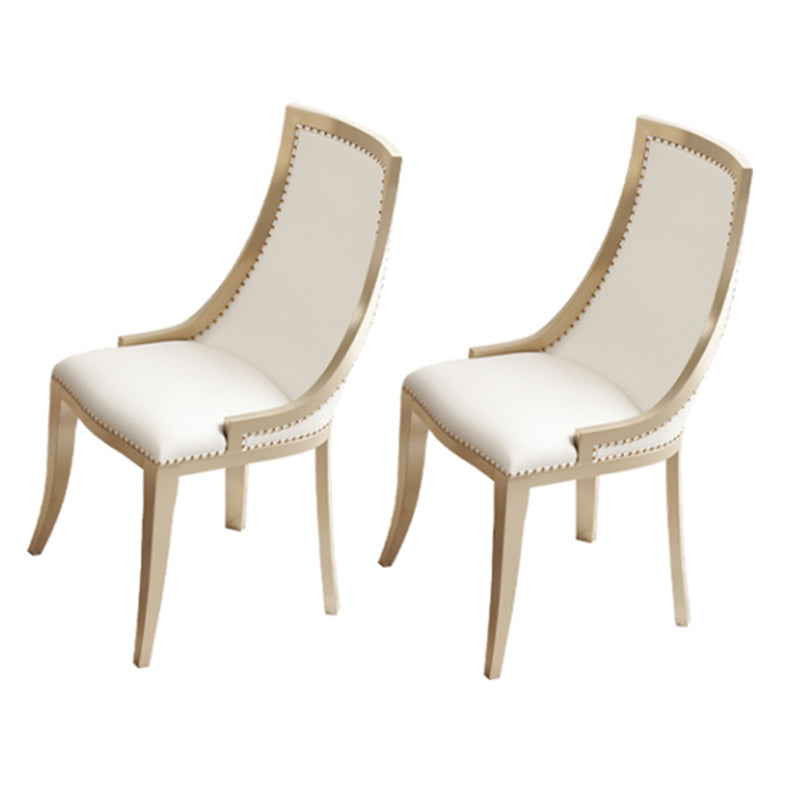 Contemporary 1/2/5/6/7 Pieces Furniture Round Solid Wood Dining Set in Brown