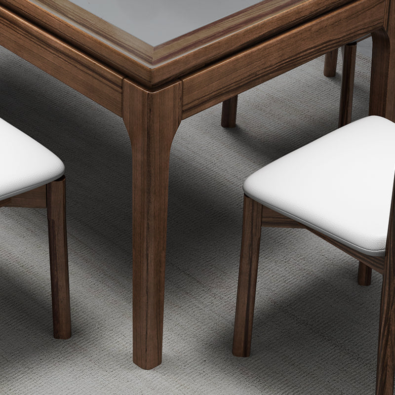 Contemporary 1/2/7 Pieces Dining Room Set Rectangle Stone Furniture in White