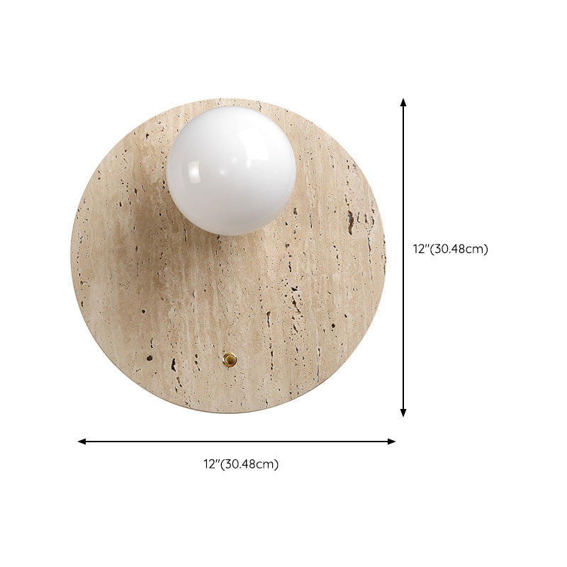 Modern 1-Light Wall Mounted Lighting Stone Wall Lamp for Bedroom