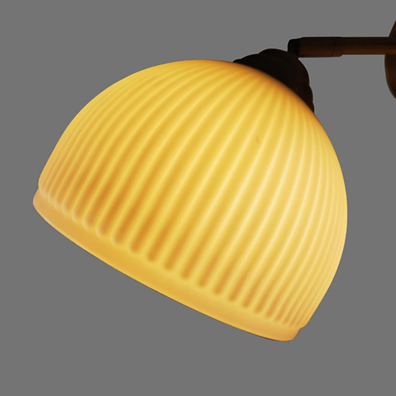 Glass Wall Lamp Modern 1-Light Wall Mounted Lighting for Bedroom