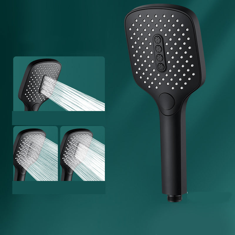 Rectangular Self-Cleaning Hand Shower Adjustable Spray Pattern Wall-Mount Hand Shower