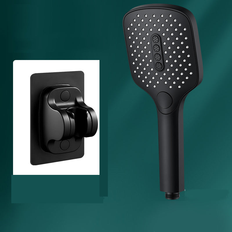 Rectangular Self-Cleaning Hand Shower Adjustable Spray Pattern Wall-Mount Hand Shower