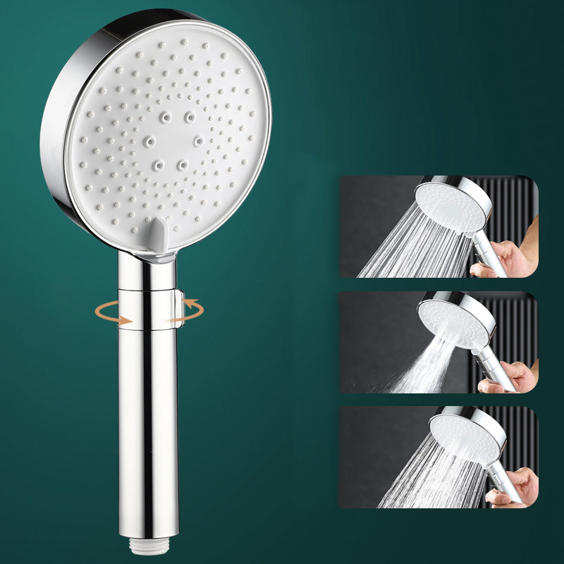 Round Water Filtration Hand Shower Adjustable Water Flow Wall-Mount Hand Shower