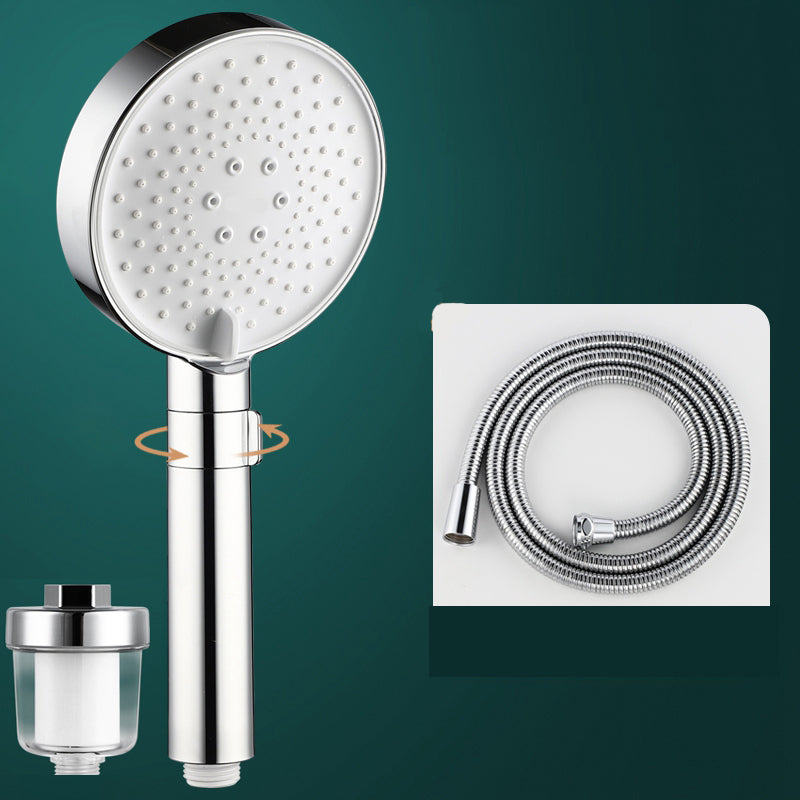 Round Water Filtration Hand Shower Adjustable Water Flow Wall-Mount Hand Shower