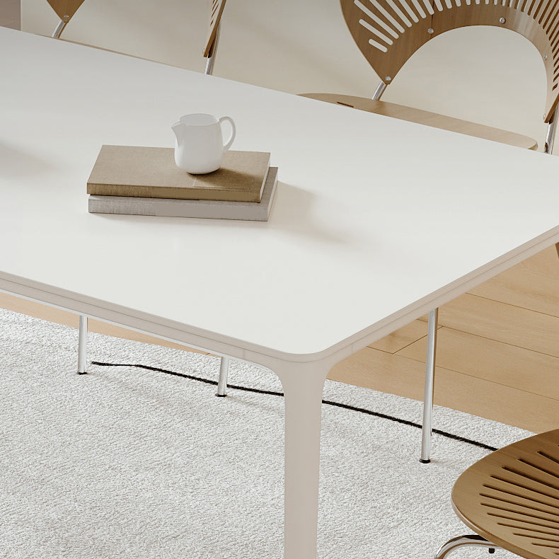 Scandinavian Dining Table Set 1/4/5 Pieces with Metal Base Kitchen Furniture Set