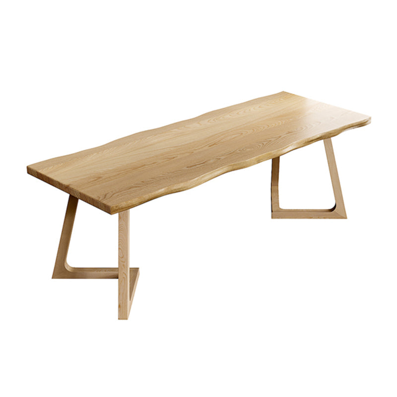 Modern Style Dinette Set 1/2/7 Pcs Rectangle Solid Wood Dinette Table with Dining Chairs