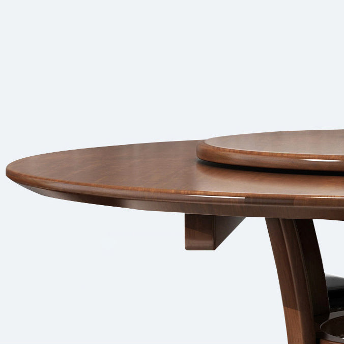 Rubberwood Solid Wood Dining Table Set 5/7 Pieces Dining Set for Kitchen