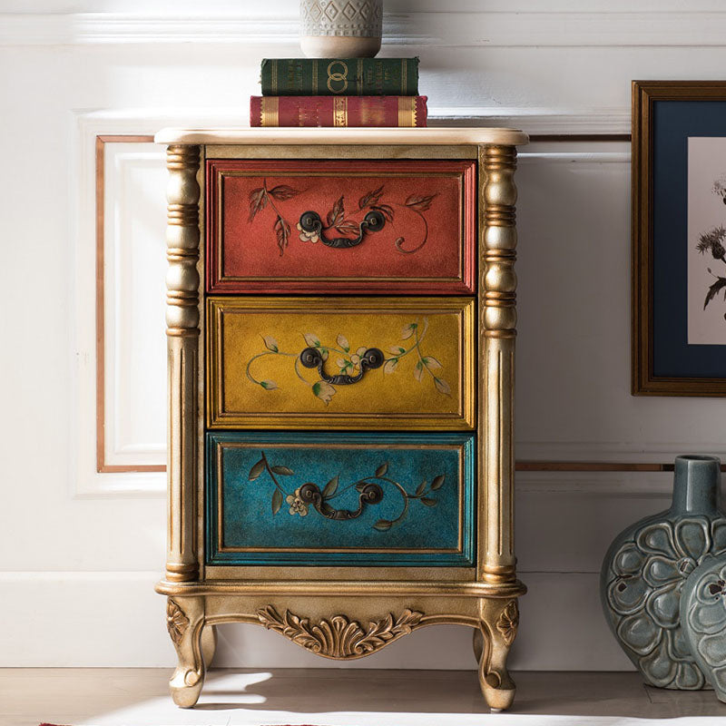 Traditional Vertical Lingerie Chest Wooden Storage Bachelor Chest for Bedroom