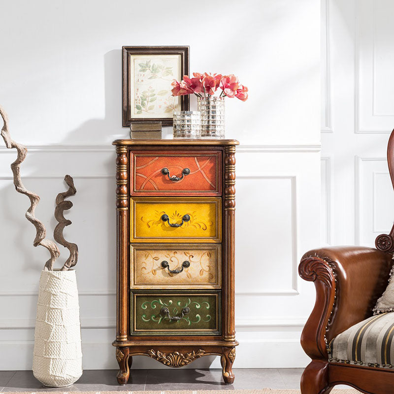 Traditional Vertical Lingerie Chest Wooden Storage Bachelor Chest for Bedroom