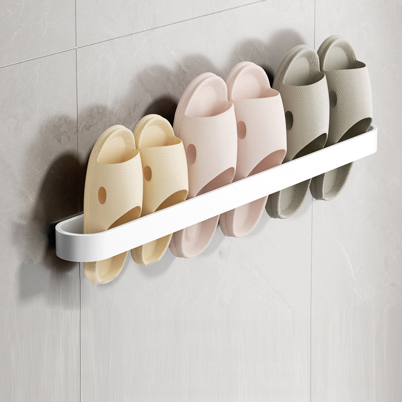 Minimalistic Bathroom Accessory Set Metal Slipper Rack/Towel Bar