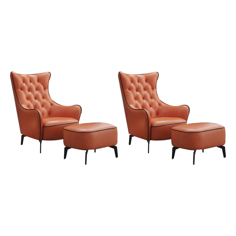 Tufted Cushions Side Chair Arms Included Lounge Chair for Living Room