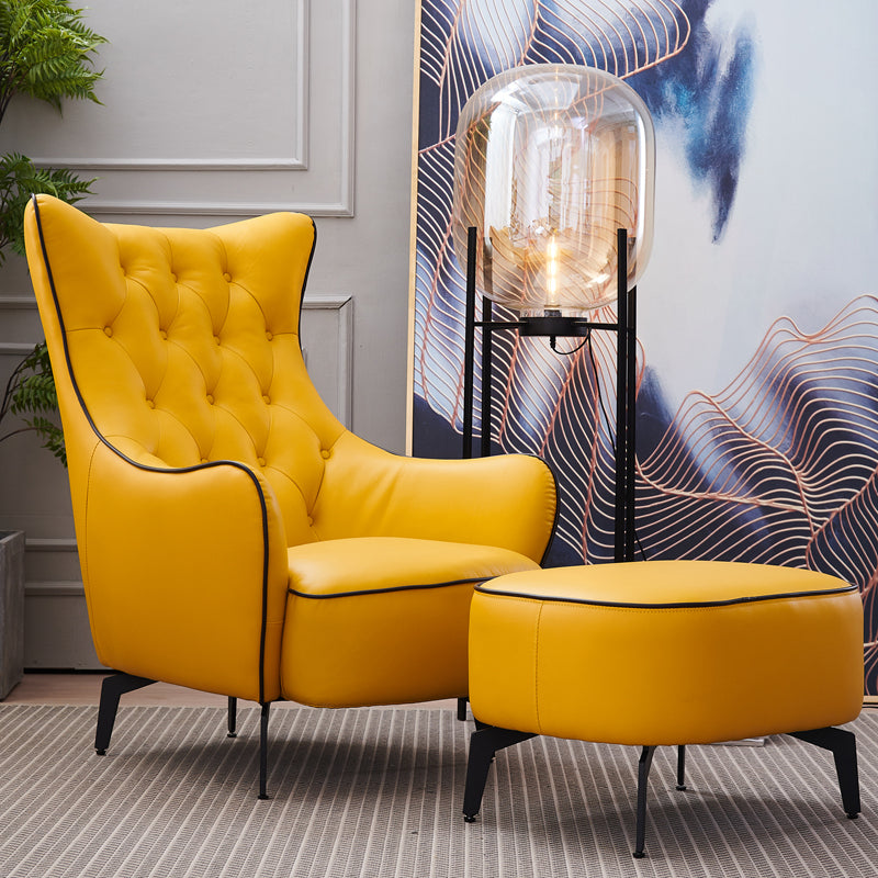Tufted Cushions Side Chair Arms Included Lounge Chair for Living Room