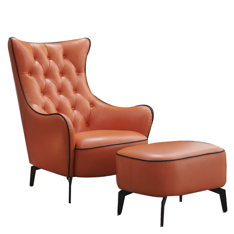 Tufted Cushions Side Chair Arms Included Lounge Chair for Living Room